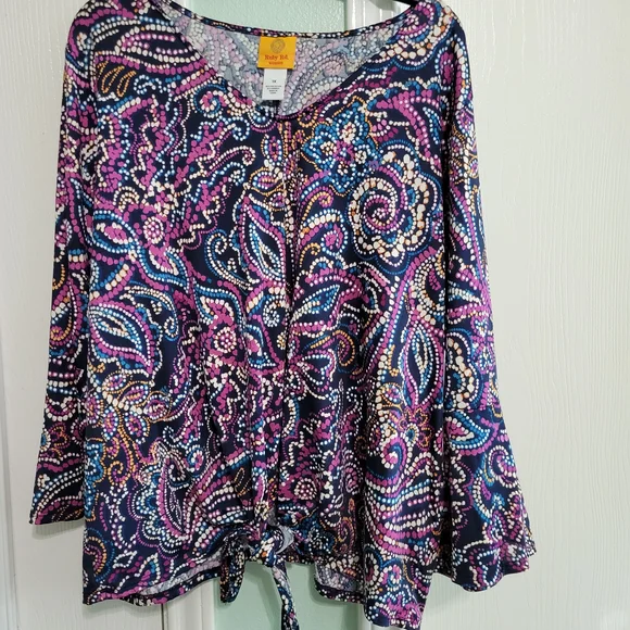 Ruby Rd. Multicolor Patterned Top - Picture 3 of 3